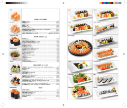 SUShI-lAjItelmAt NIGIRI-SUShI (2 kpl) mAKI-SUShI (8