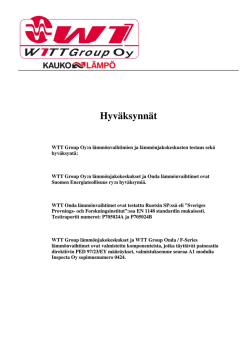 Hyväksynnät (pdf) - Skanska Rakennuskone Oy