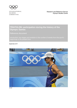 TRIATHLON: participation during the history of the Olympic Games