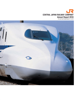 Annual Report 2010 - Central Japan Railway Company
