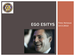 EGO ESITYS - Kanta-Espoon Rotaryklubi