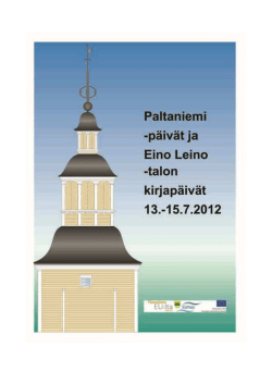 Paltaniemi - Eino Leino -talo