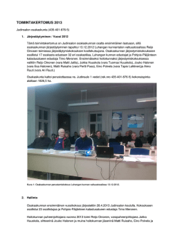 Toimintakertomus 2013 (pdf) - Pohjois
