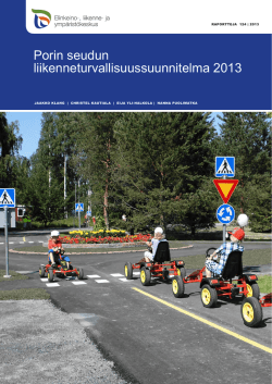 Porin seudun liikenneturvallisuussuunnitelma 2013