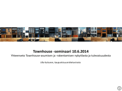 Townhouse -seminaari 10.6.2014