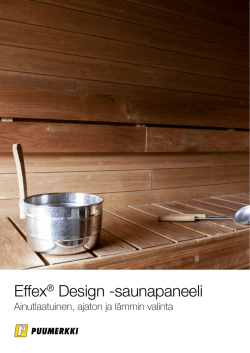 Effex® Design -saunapaneeli