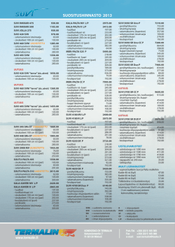 Suvi-hinnasto 2013 (pdf) - Puula