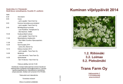 Trans Farm Oy Kuminan viljelypäivät 2014