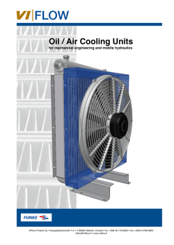 Oil:air cooler - ViFlow Finland Oy