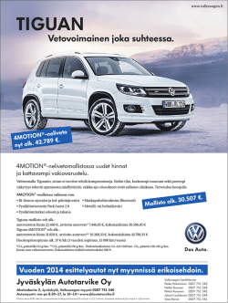 Volkswagen Tiguan - Jyväskylän Autotarvike