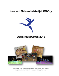 Vuosikertomus 2010 - Keravan naisvoimistelijat KNV ry
