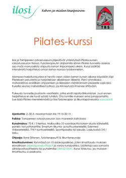Esite Pilates TRS.pdf - Tampereen Ratsastusseura ry