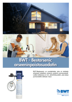 BWT - Bestarsenic arseeninpoistosuodatin