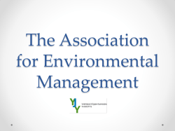 The Association for Environmental Management
