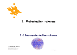Nanomateriaalien rakenne