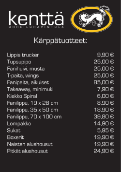 Meiltä myös Kärppä