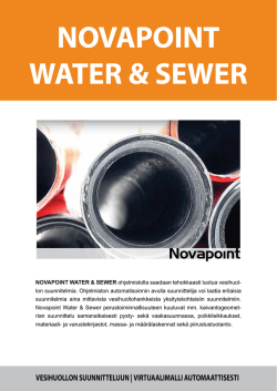 NOVAPOINT WATER & SEWER - Vianova Systems Finland Oy