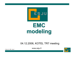 EMC modeling