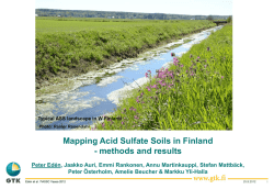 Mapping Acid Sulfate Soils in Finland – methods - GTK