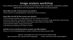 Image analysis workshop - Turku Centre for Biotechnology