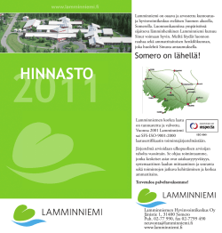 HINNASTO - Lamminniemen Hyvinvointikeskus