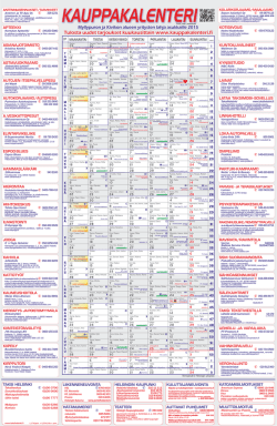 Originaali - Kauppakalenteri