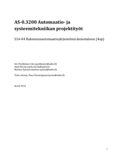 AS-0.3200 Automaatio- ja systeemitekniikan projektityöt