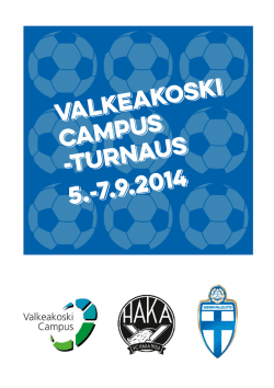 Valkeakoski Campus -turnaus 5.-7.9.2014