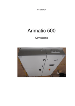 ARIMATIC 500-käyttöo..