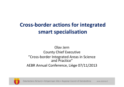 Cross-border actions for integrated smart specialisation