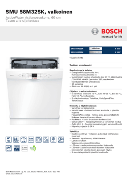 Bosch SMU 58M32SK