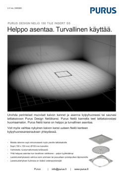 Purus Design Neliö Tile insert RST