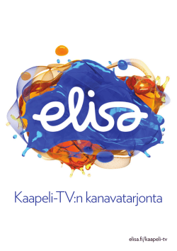 Elisa Kaapeli-TV:n kanavakartta (pdf)