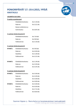 Ponioripäivät 2015 aikataulu (pdf)