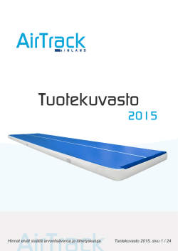 Tuotekuvasto - AirTrack Finland