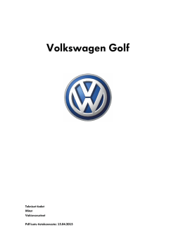 Volkswagen Golf tekniset tiedot, mitat ja varusteet