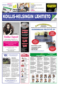 Koillis-Helsingin Lähitieto 20/13052015