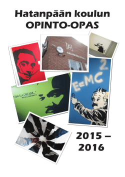 Hatanpään koulun OPINTO-OPAS 2015 – 2016