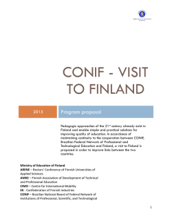 CONIF - VISIT TO FINLAND