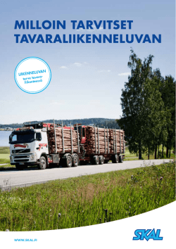Milloin tarvitset liikenneluvan