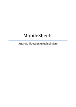 MobileSheets