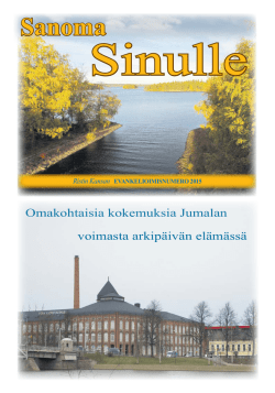 Sinulle 2015 - Suomen Helluntaikansa ry