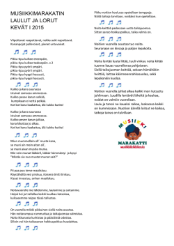 Musiikkimarakatin Laulut ja lorut kevät I 2015 (pdf