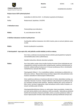 pdf Kokous 6.5.2015 liitteineen - Pohjois