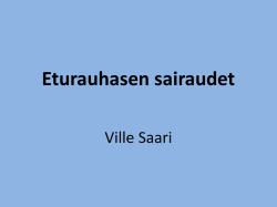 ETURAUHASEN SAIRAUDET/Urologi Ville Saari
