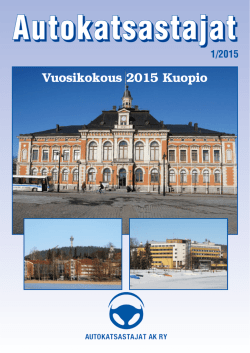 Vuosikokous 2015 Kuopio