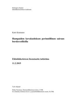 Hampaiden kovakudoksen perinn&ouml;llinen sairaus