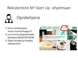 Avaa ohje - NY Startup