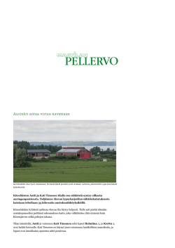 Maatilan Pellervo: Aurinko antaa virtaa navettaan