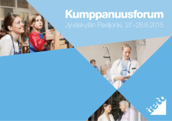 Kumppanuusforum - Jyväskylän Paviljonki 27.–28.8.2015